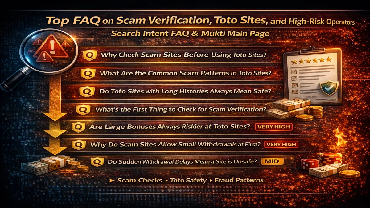 먹튀검증 토토사이트 먹튀사이트 질문형 키워드 FAQ 메인페이지 이미지