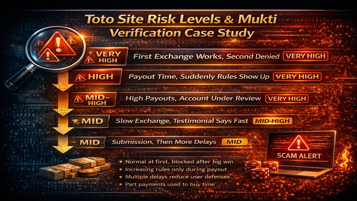 토토사이트 위험도 레벨과 먹튀검증 사례 분석을 보여주는 이미지